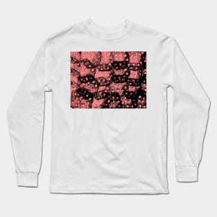 HEXAGONS and PINK DOTS ... CHAOS or ORDER Long Sleeve T-Shirt